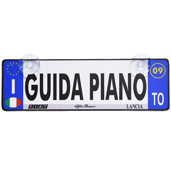 Italian License Plate Shaped GUIDA PIANO Plate