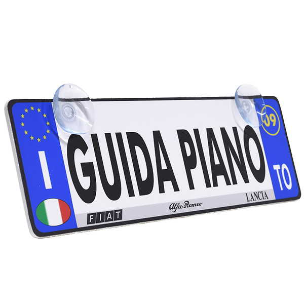 Italian License Plate Shaped GUIDA PIANO Plate
