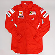 Scuderia Ferrari 2008ティームスタッフピットシャツ (長袖/ワッペンタイプ)