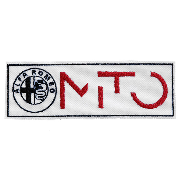 Alfa Romeo エンブレム & MiToロゴワッペン (黒枠/ホワイトベース)