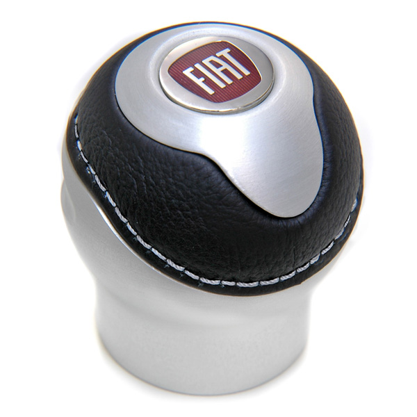 BLACK Gear Knob -TUNE IT- (Reverselock/FIAT 2007 Emblem) 