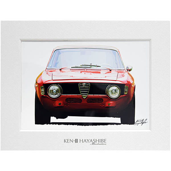 Alfa Romeo Giulia Sprint GTAイラストレーション by林部研一