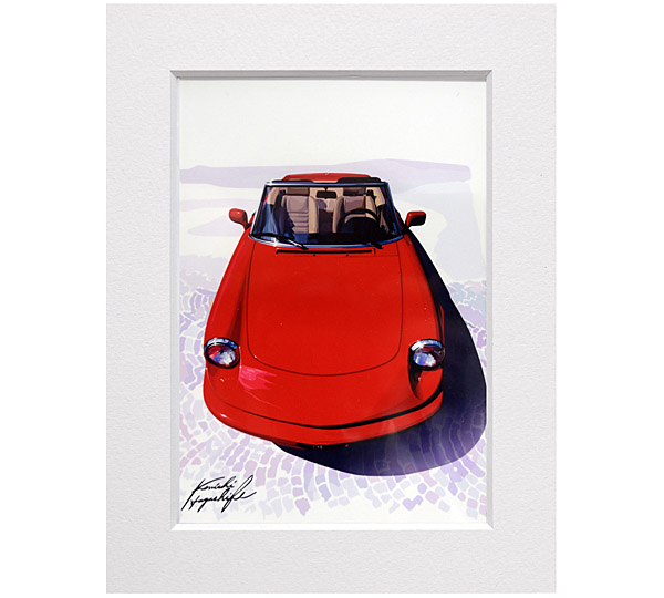 Alfa Romeo Spider Sr.4 Illustration Kenichi Hayashibe