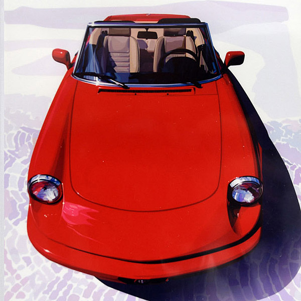 Alfa Romeo Spider Sr.4 Illustration Kenichi Hayashibe