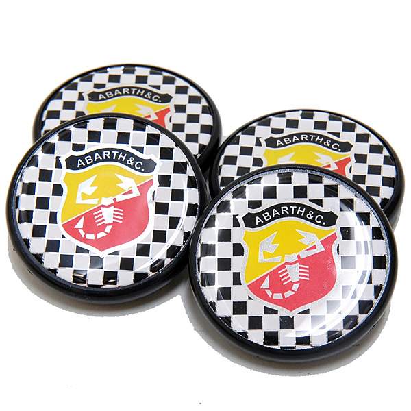 ABARTH Wheel Center Cap (Checker&Emblem/Large)