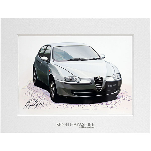 Alfa Romeo 147 Illustration Kenichi Hayashibe