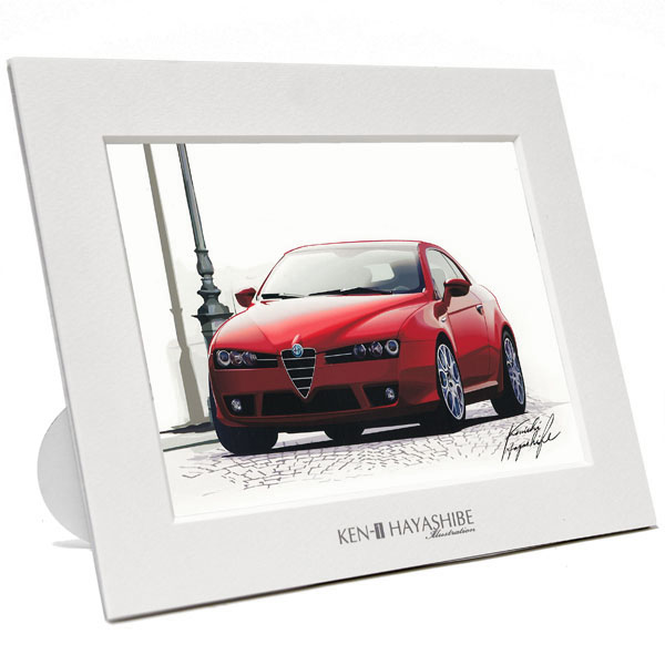 Alfa Romeo Brera Illustration(Red) by Kenichi Hayashibe