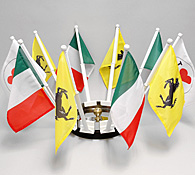 ITALIA/FERRARI/MARANELLO Flag & Display Stand Set