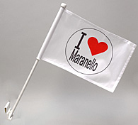 ITALIA/FERRARI/MARANELLO Flag & Display Stand Set