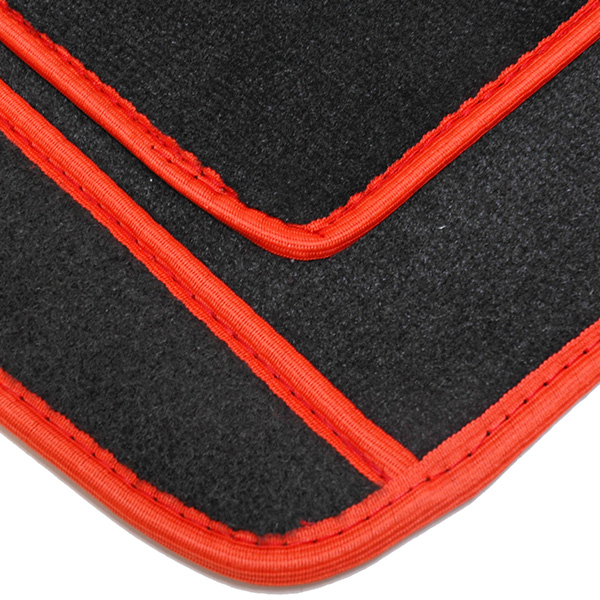 Alfa Romeo MiTo Floor Mats (Black/Red Piping/RHD)