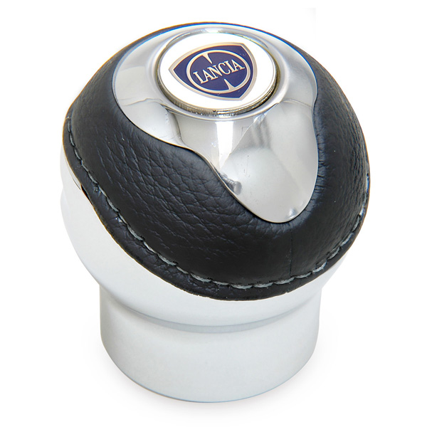 BLACK Gear Knob -TUNE IT CHROME- (Reverselock/New LANCIA Emblem)