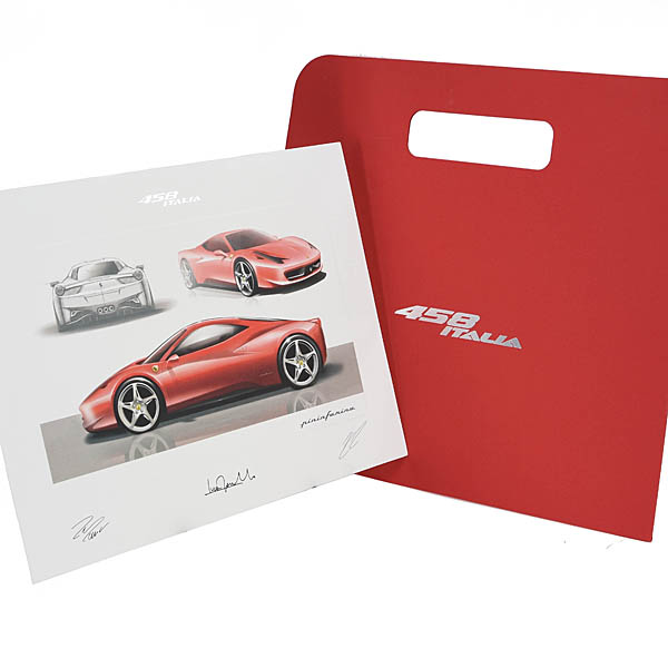 Ferrari 458 ITALIA lithograph