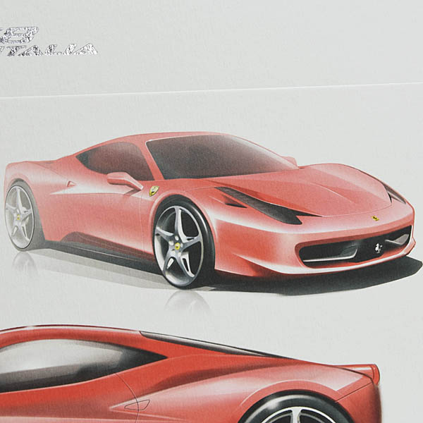 Ferrari 458 ITALIA lithograph