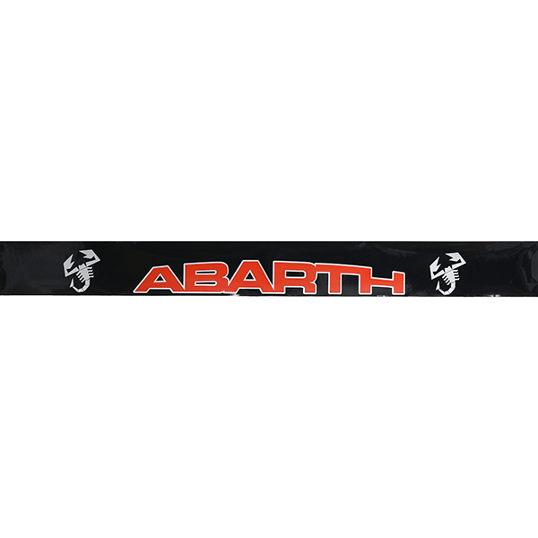 ABARTH NEWロゴウィンドウシールド用ステッカー (ブラックベース)