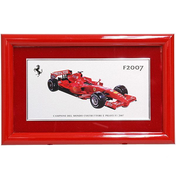 Ferrari F2007 Plate with Frame