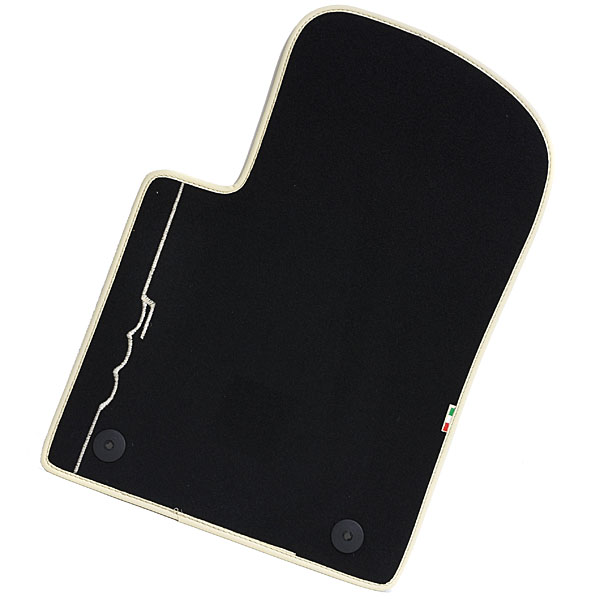 FIAT NEW 500 Floor Mat (Black/Beige Piping/LHD)