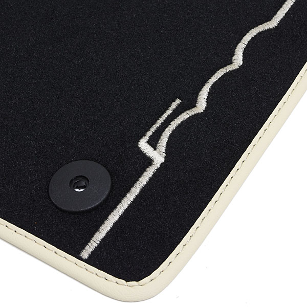 FIAT NEW 500 Floor Mat (Black/Beige Piping/LHD)