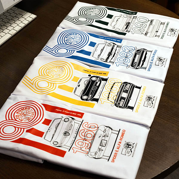 Alfa RomeoオフィシャルSpider 60周年記念Tシャツ(1966)