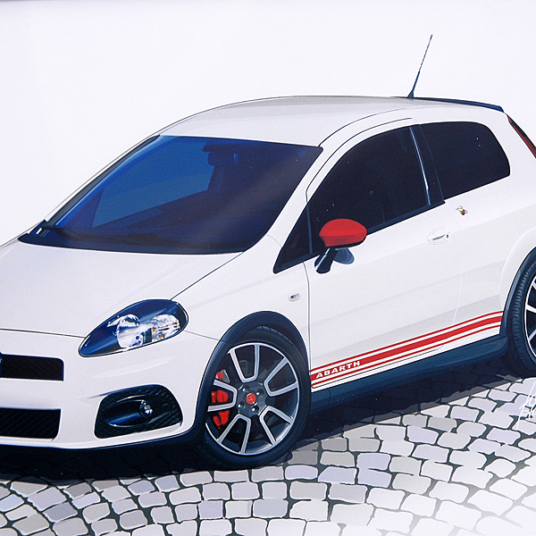 GRANDE PUNTO ABARTH Irrustration by Kenichi Hayashibe