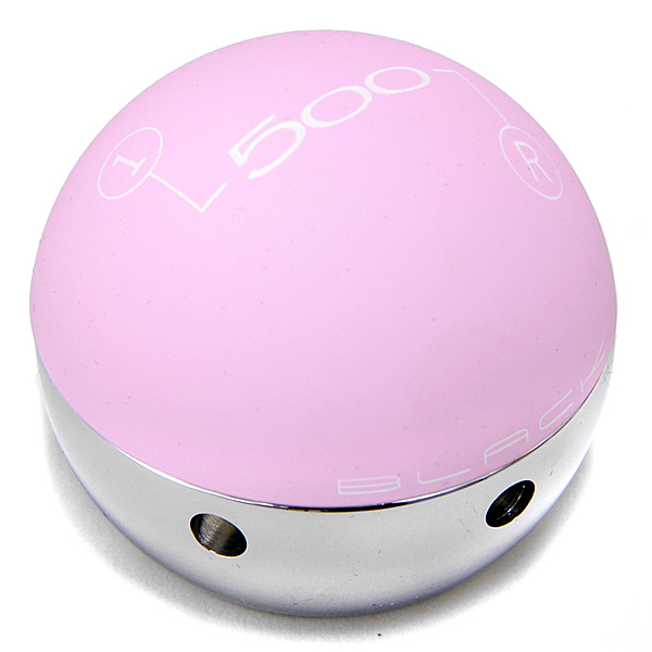 FIAT NEW 500アルミシフトノブ -PINK&クローム-
