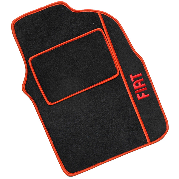 FIAT New Panda Floor Mats (Black/Red Piping/RHD