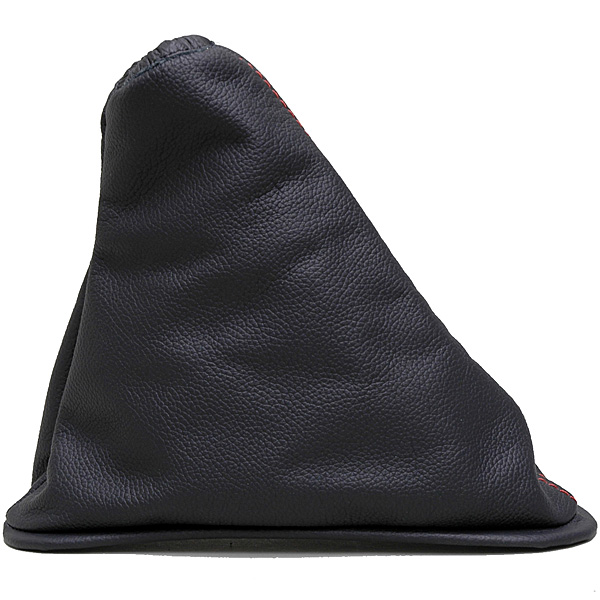FIAT/ABARTH 500/595 Leathre Hand Brake Boots (Black/Red Steach)
