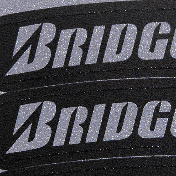 タイヤ用ロゴステッカー BRIDGESTONE (反射タイプ/4枚セット