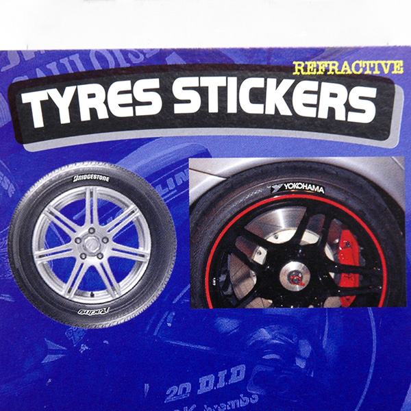 BRIDGESTONE Logo Sticker for Tire (4pcs.) 