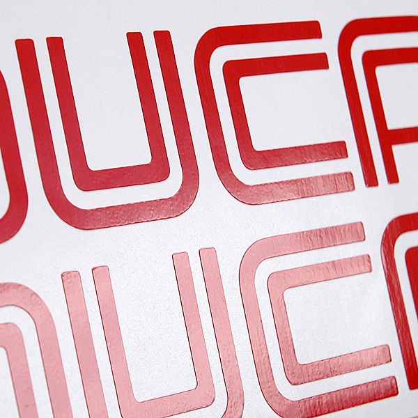 DUCATI Old Logo Sticker (Die Cut/2pcs.)