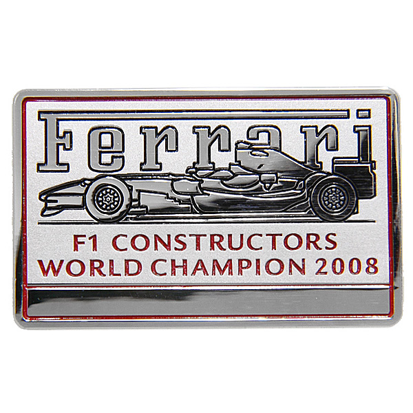 Ferrari 2009 Interior Plate (2008 Constructors Champion Memorial)