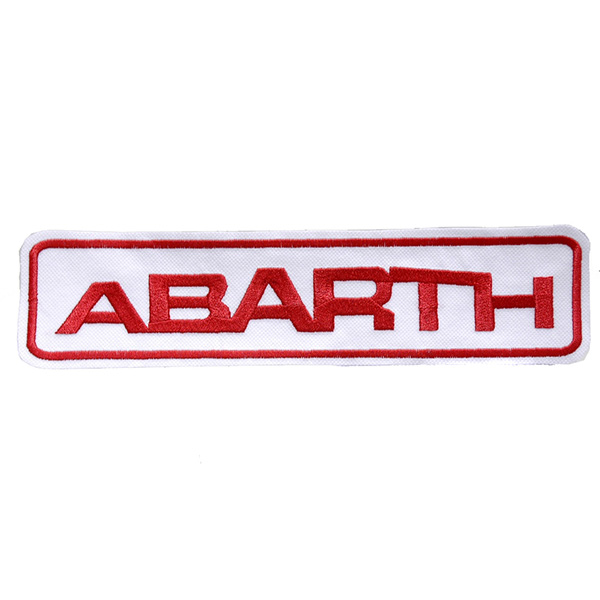ABARTHロゴワッペン(Large/ホワイトベース)
