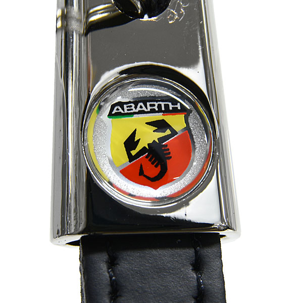 ABARTH Strap Shaped Keyring (Black)