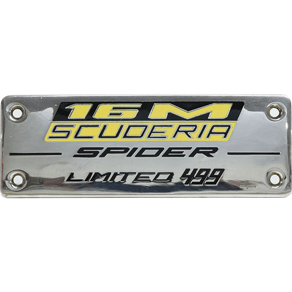 Ferrari Genuine 430 Scuderia Spider 16M Interior Plate