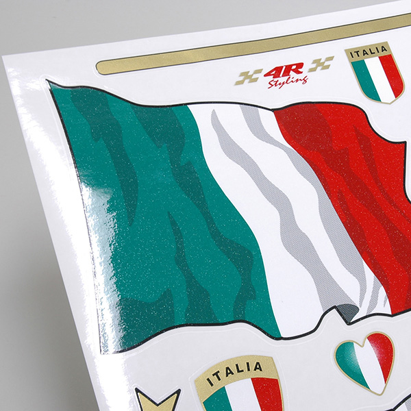 Italian Flag Sticker Set