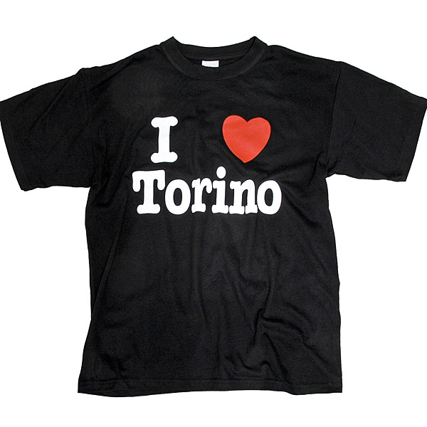 I LOVE TORINO Tシャツ (ブラック)