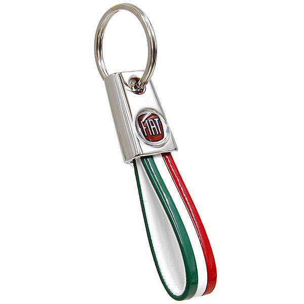 FIAT Tri color Keyring (2007/slim type)