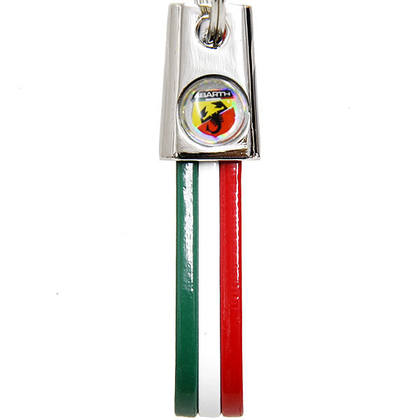 ABARTH Tri Color Keyring (slim type)