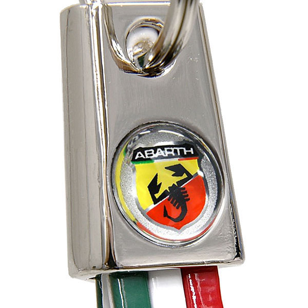 ABARTH Tri Color Keyring (slim type)