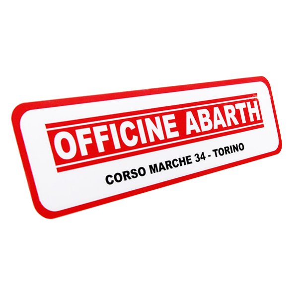 OFFICINE ABARTH Dealer Stickrt