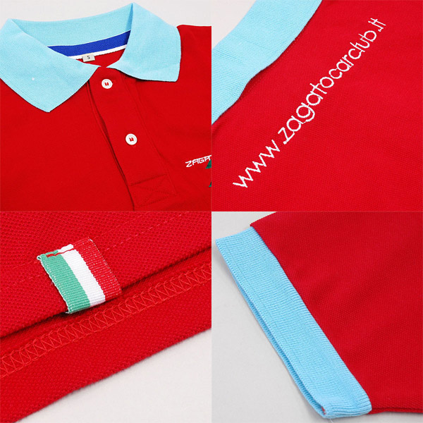 ZAGATO CAR CLUB Polo Shirts (for Men/Red)