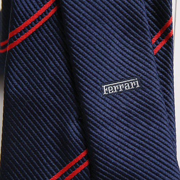 Ferrari Regimental Neck Tie (Navy/Red)