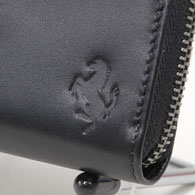 Ferrari Leather Coin Purse by TOD'S(Black)