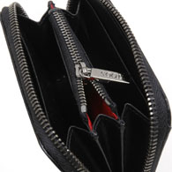 Ferrari Leather Coin Purse by TOD'S(Black)