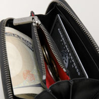 Ferrari Leather Coin Purse by TOD'S(Black)