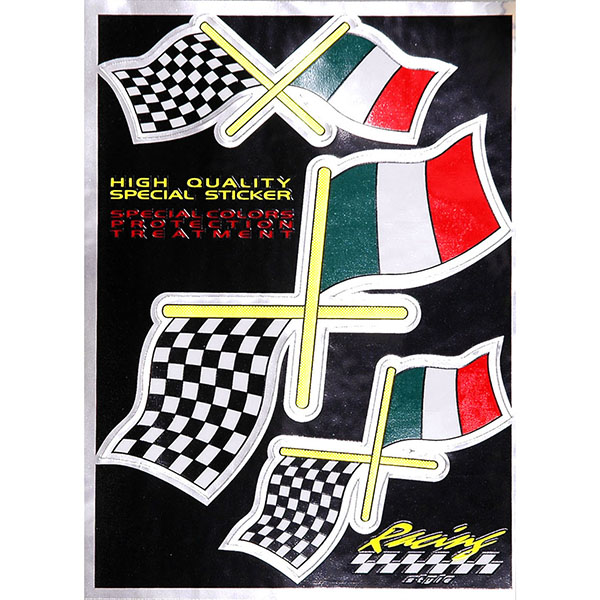 Italian Flag Sticker Set