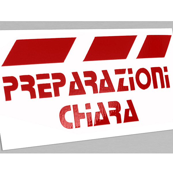 PREPARAZIONI CHIARA Sticker (Die Cut/Black)