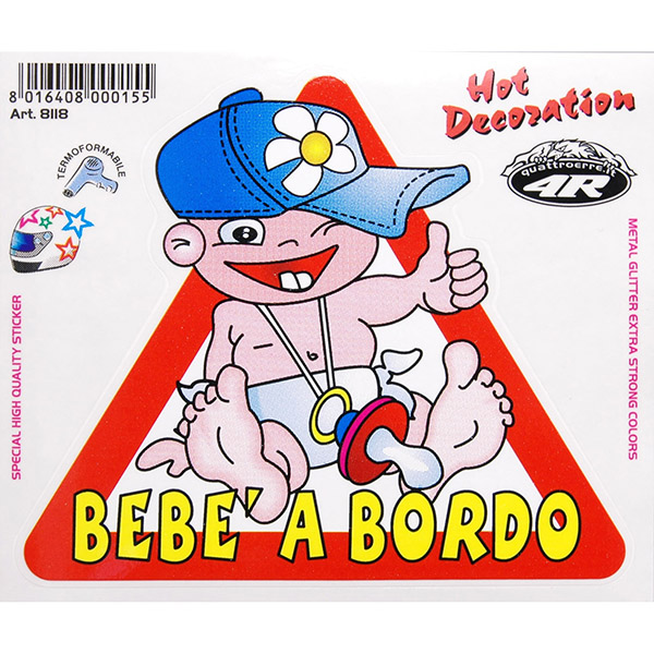 BEBE A BORD Sticker (Large)