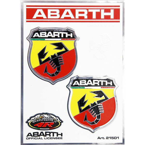 ABARTH純正エンブレムステッカー(46mm/2枚組)-21501-