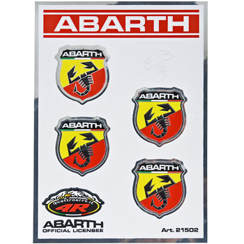 ABARTH Emblem Sticker (28mm/4pcs.)-21502-