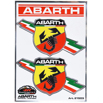 ABARTH Flash Emblem Sticker (2pcs.)-21503-